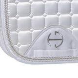 Halter Ego Satin Classic Dressage Saddle Pad - White