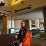 Durousset L'étalon Leather Saddle Backpack - Orange