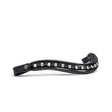 Halter Ego Ocala Black Patent Leather Snaffle Bridle With Removable Flash