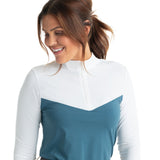 Hannah Childs Clarissa Mesh Long Sleeve Zip Top