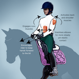 Equisk SteadyHands Riding Gloves - GREY