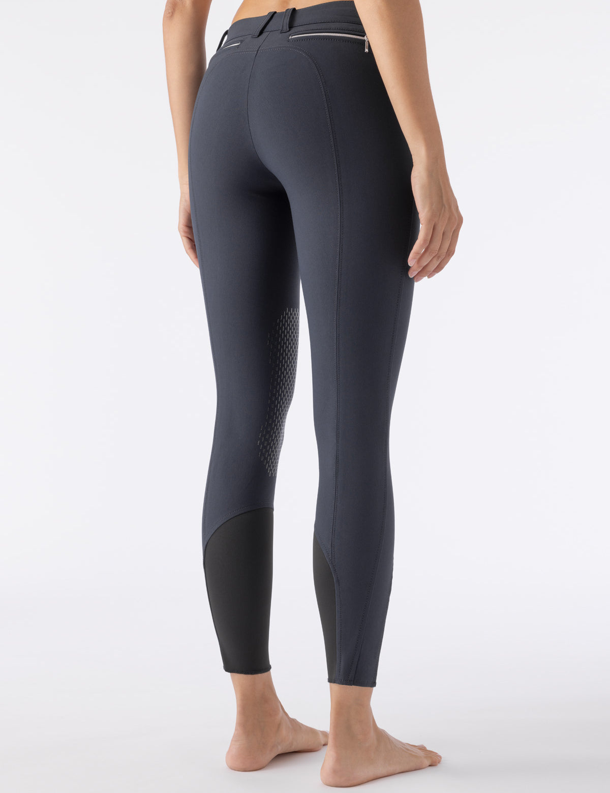 Equiline Ash "Black Triangle" Women's Riding Breeches - Navy - Equiline - Equiluxe Tack