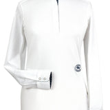 Essex Classics Hampton Lattice Ladies Talent Yarn Straight Collar Long Sleeve Show Shirt