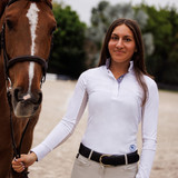 Essex Classics Tricolor Ladies Talent Yarn Straight Collar Long Sleeve Show Shirt