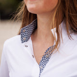 Essex Classics Bit By Bit Ladies Talent Yarn Straight Collar Short Sleeve Show Shirt