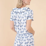 Ponyland Be Mine PJ'S Set Short Sleeve and Shorts | Blue | Equestrian Sleepwear Collection