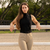 Equisite 'Blaire' Perforated Sleeveless Shirt