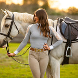 Equistyle Long Sleeve Lace shirt - Light Grey