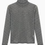 Hannah Childs Farrah Gingham Turtleneck Training Top