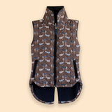 Rönner Florence Barn Vest | Victory Print | Chocolate