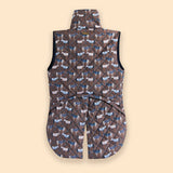 Rönner Florence Barn Vest | Victory Print | Chocolate