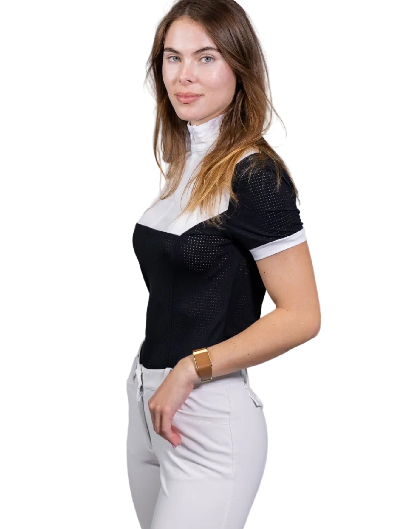Equisite Genevieve Short Sleeve Show Shirt