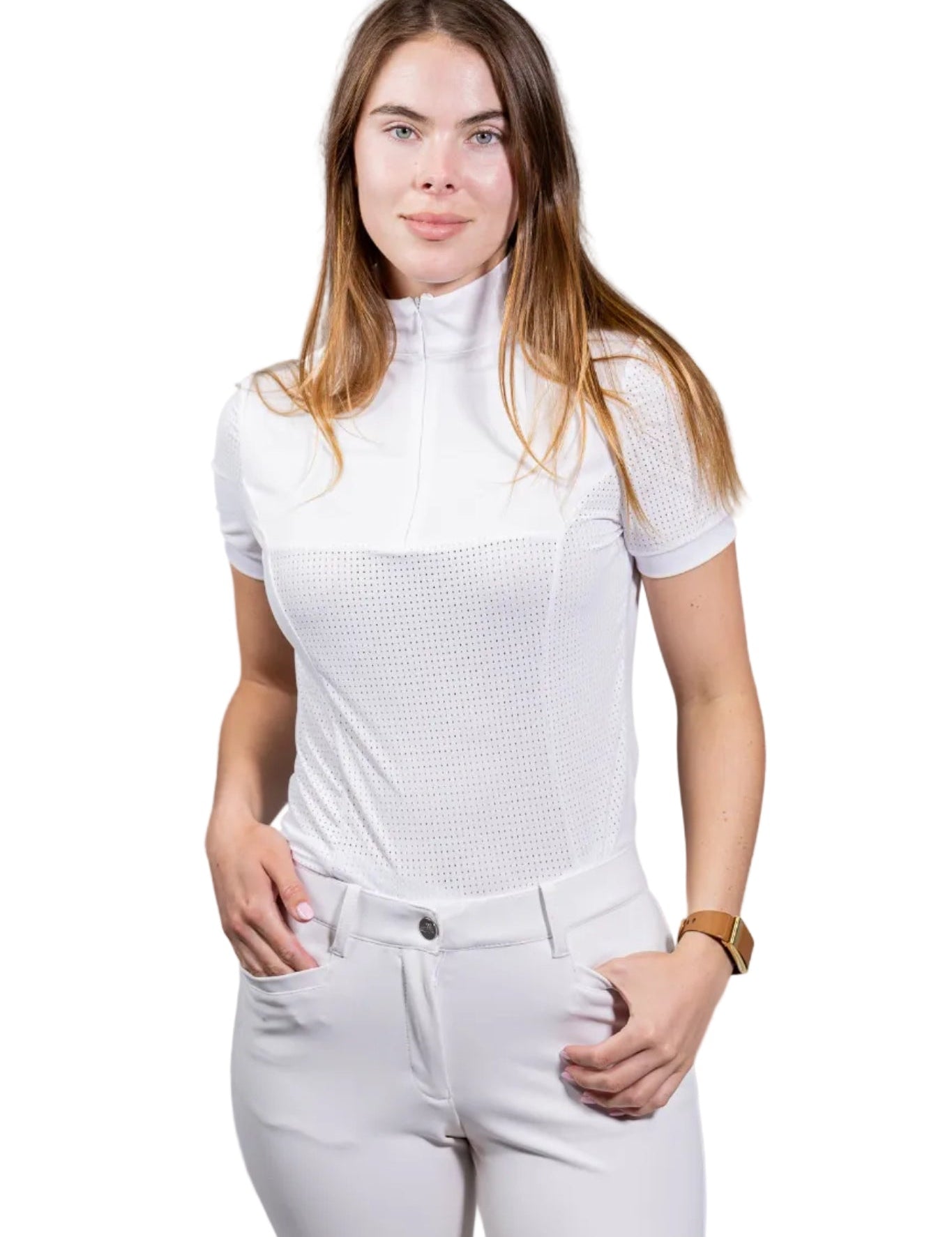 Equisite Genevieve Short Sleeve Show Shirt