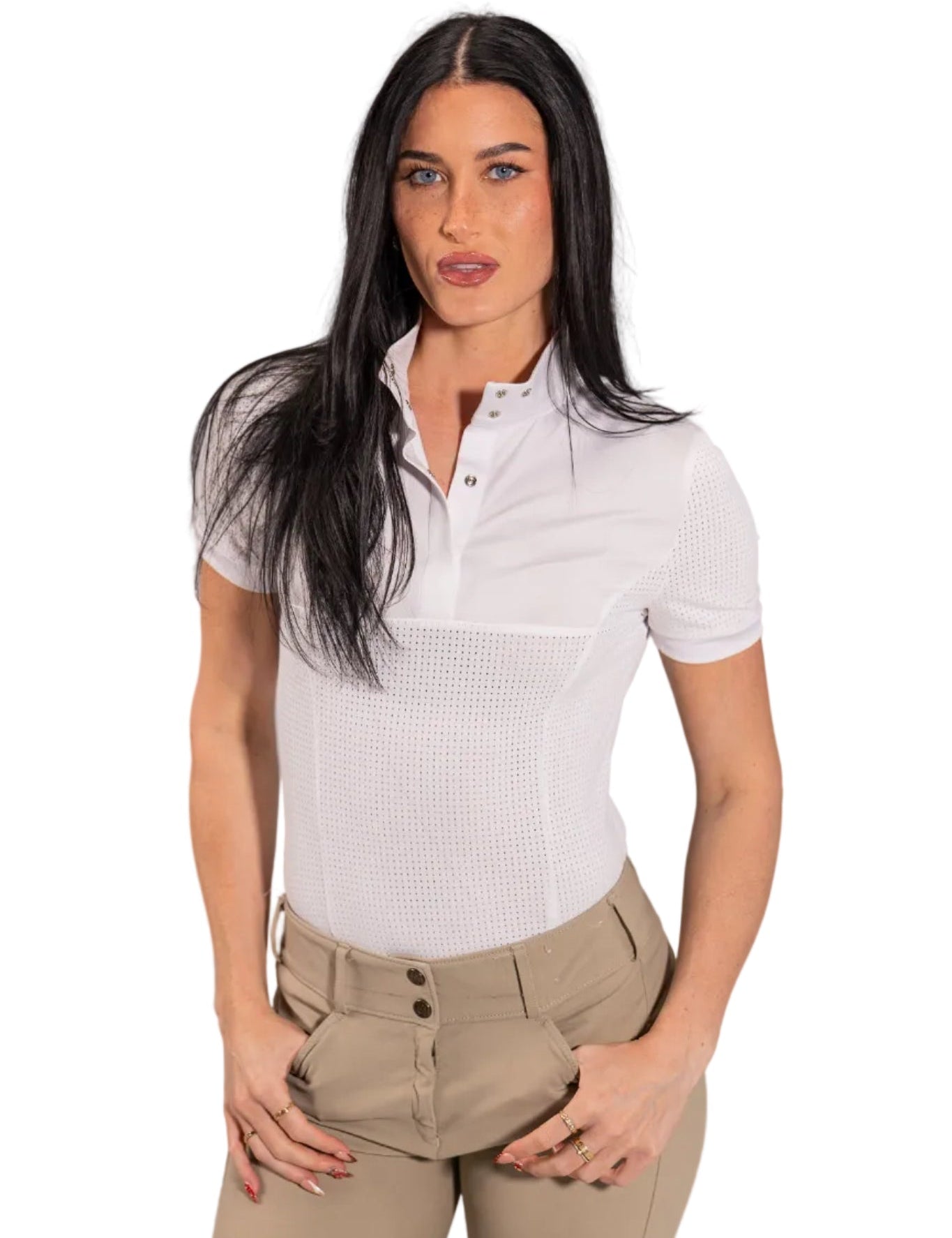 Equisite Genevieve Short Sleeve Show Shirt