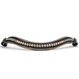 Halter Ego The Gotham Black Patent Snaffle Bridle – Patent Leather | Croc Print | Ombre Austrian Crystal Browband