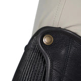 Grand Prix Elite Leather Kids Half Chaps, Black