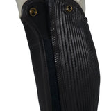 Grand Prix Elite Leather Kids Half Chaps, Black