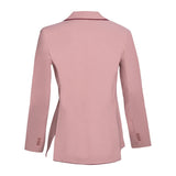 Grand Prix Ladies EQJ 3 Button Show Coat, Rose with Burgundy Piping