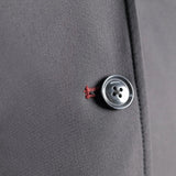 Grand Prix Ladies EQJ Classic 3 Button Show Jacket, Black with Burgundy Collar