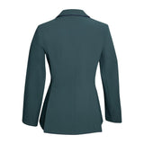 Grand Prix Ladies EQJ Classic 3 Button Show Jacket, New Green with Navy Piping