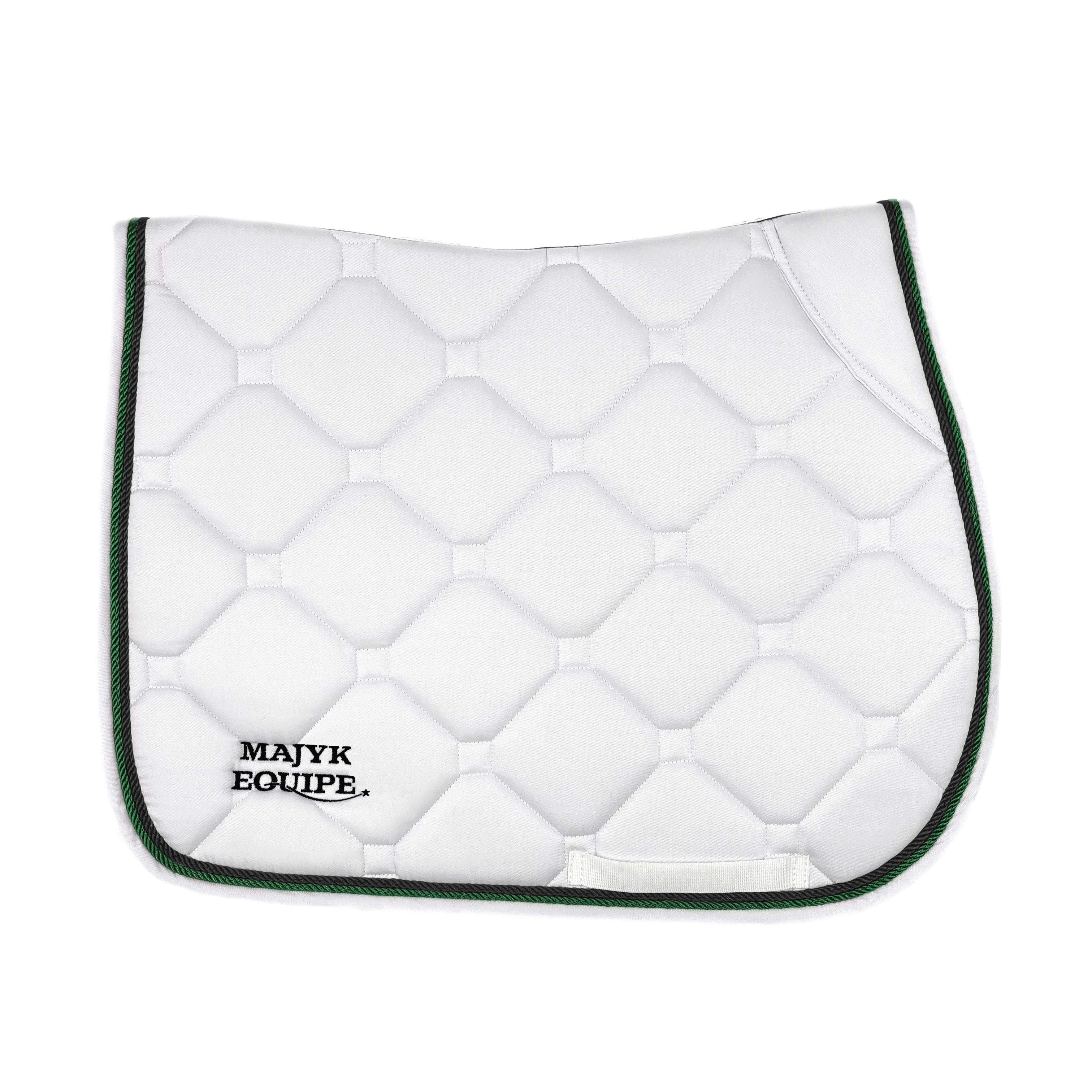 Majyk Equipe White Classica Cotton Euro Saddle pad