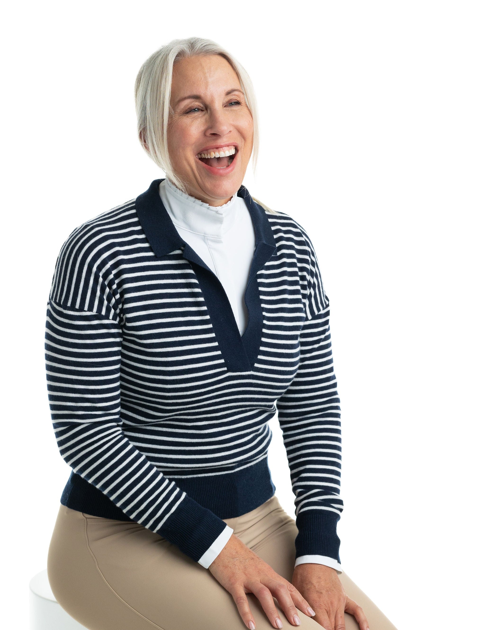 Hannah Childs Carly Polo Sweater