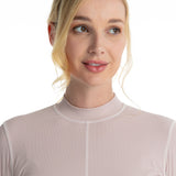 Hannah Childs Cameron Rib Mock Neck Performance Top