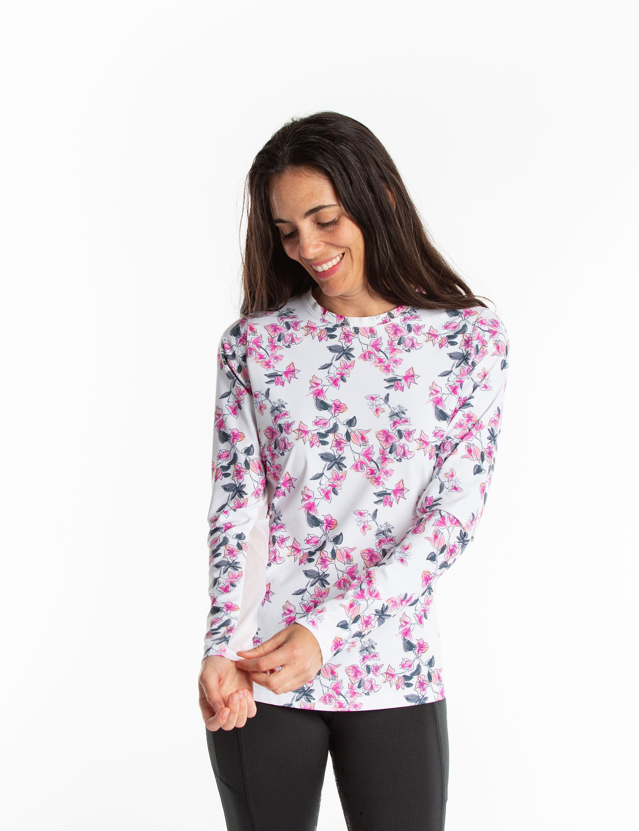 Hannah Childs Janelle Long Sleeve Mesh Tee