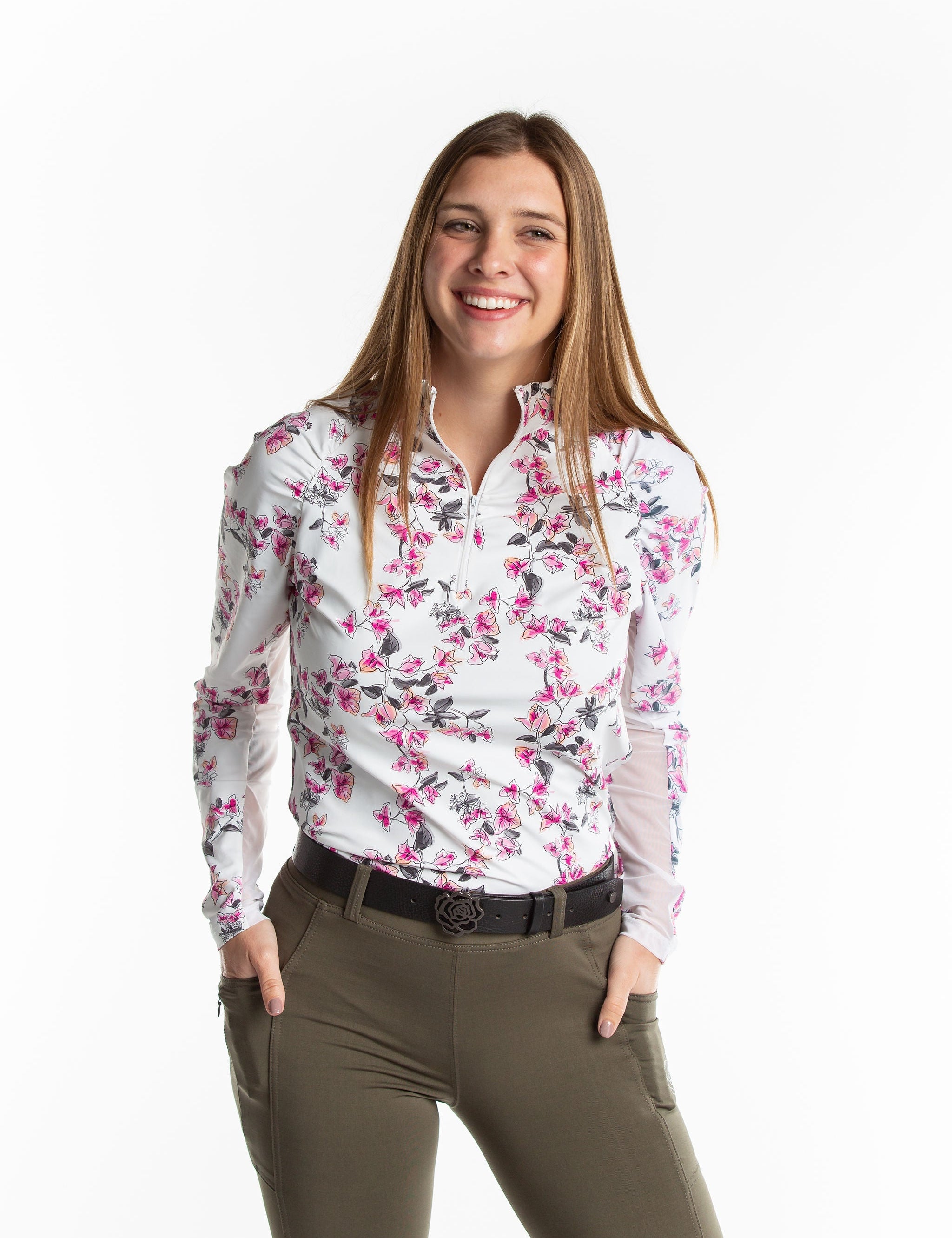Hannah Childs Naomi Long Sleeve Zip Top