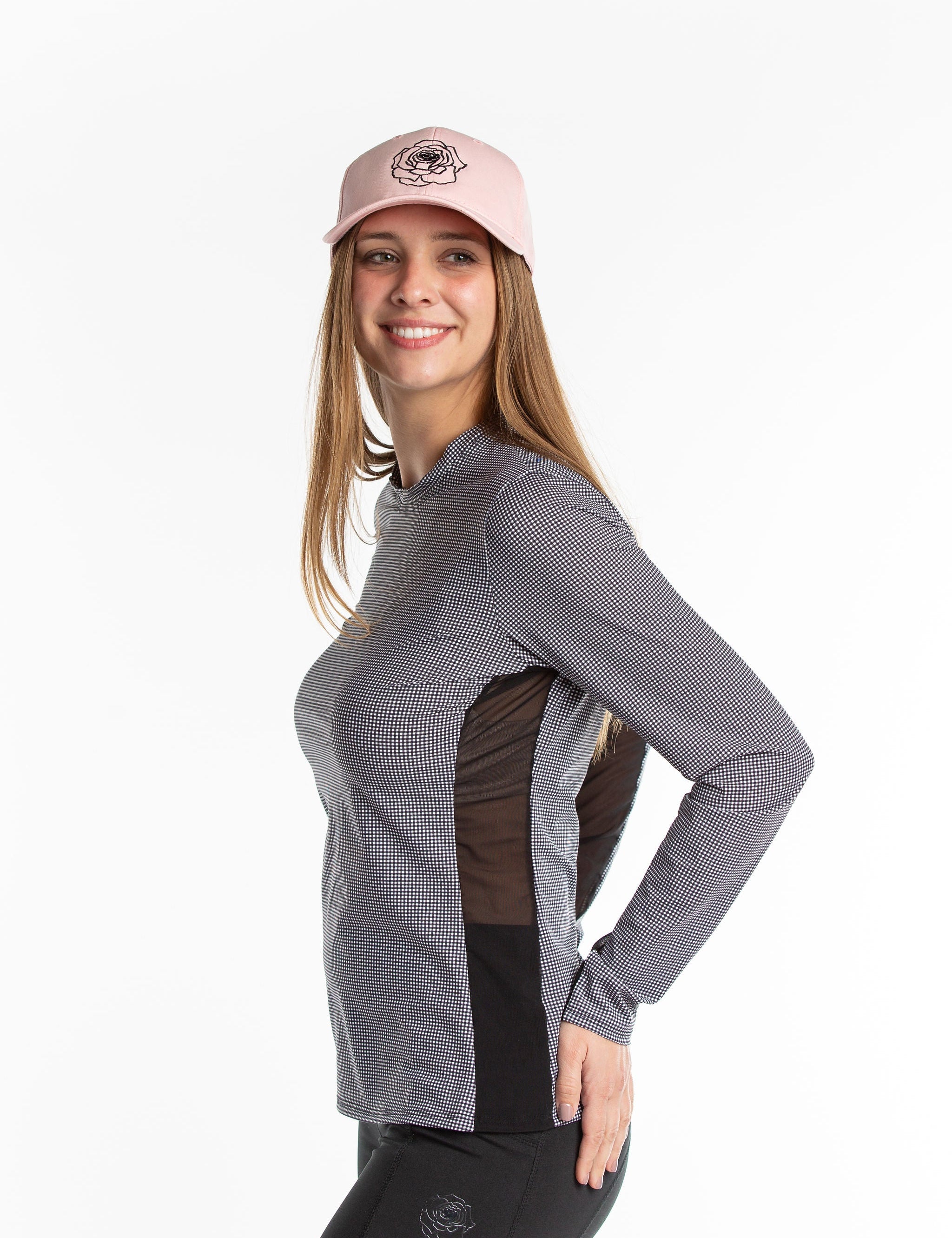 Hannah Childs Janelle Long Sleeve Mesh Tee