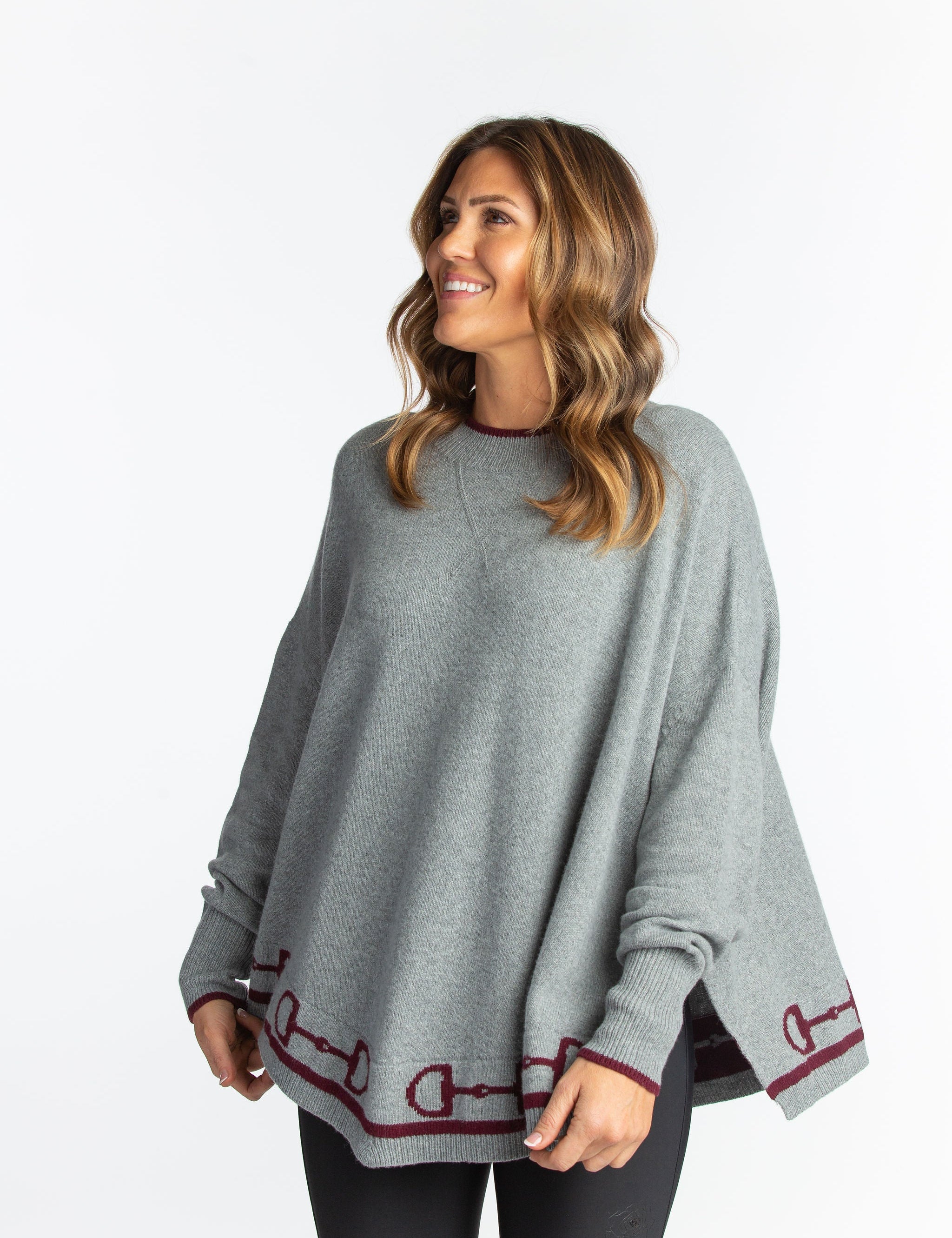 Hannah Childs Kristina Bit Poncho with Sleeves