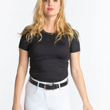 Hannah Childs Maddy Perforated Short Sleeve Tech Tee