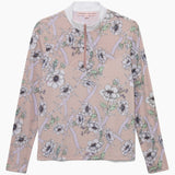 Hannah Childs Clarissa Mesh Long Sleeve Zip Top