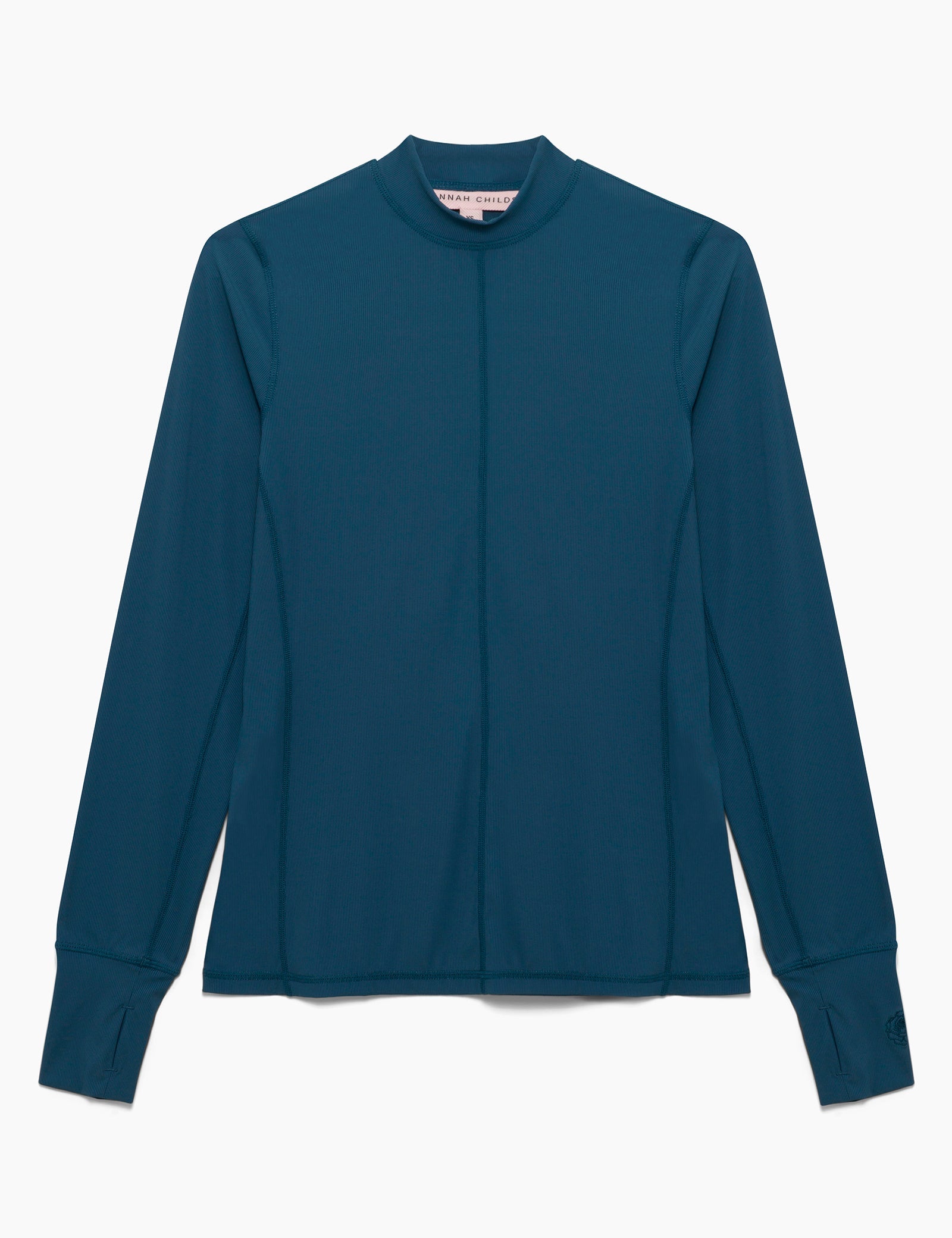 Hannah Childs Cameron Rib Mock Neck Performance Top