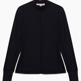 Hannah Childs Cameron Rib Mock Neck Performance Top