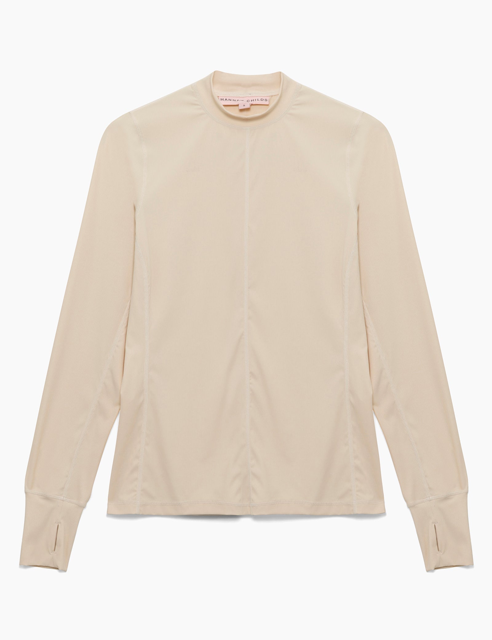 Hannah Childs Cameron Rib Mock Neck Performance Top