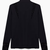 Hannah Childs Farrah Lace Turtleneck Training Top