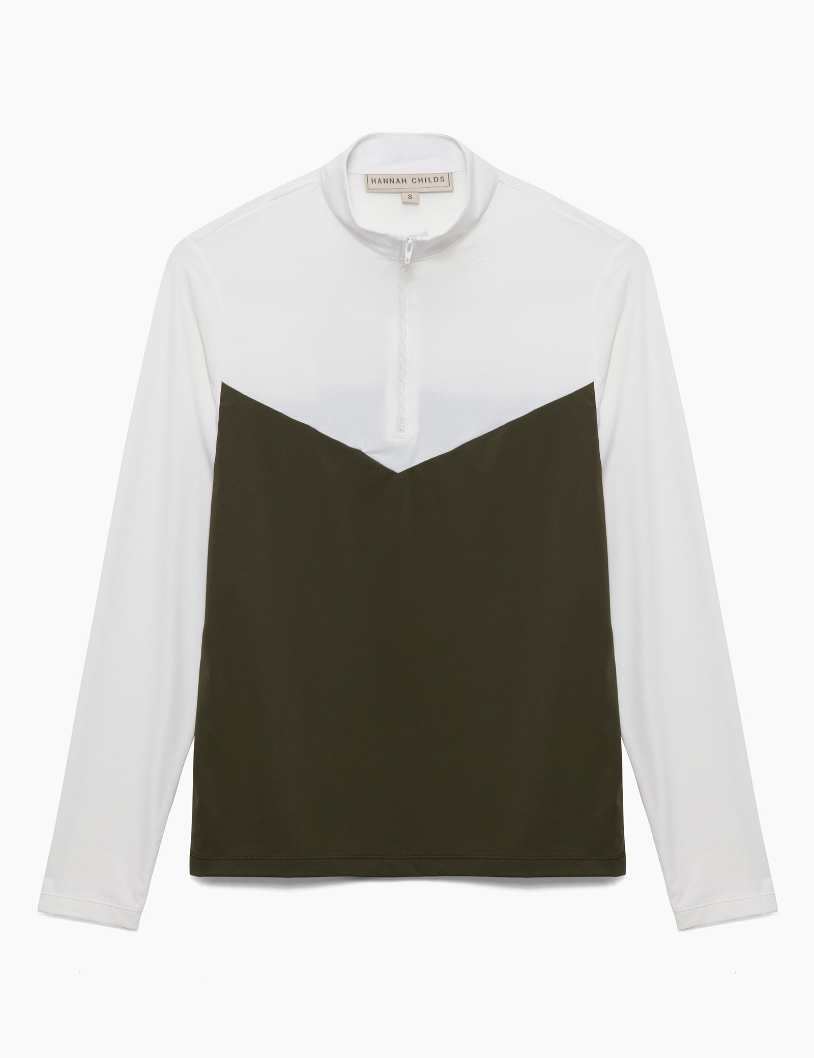 Hannah Childs Clarissa Mesh Long Sleeve Zip Top