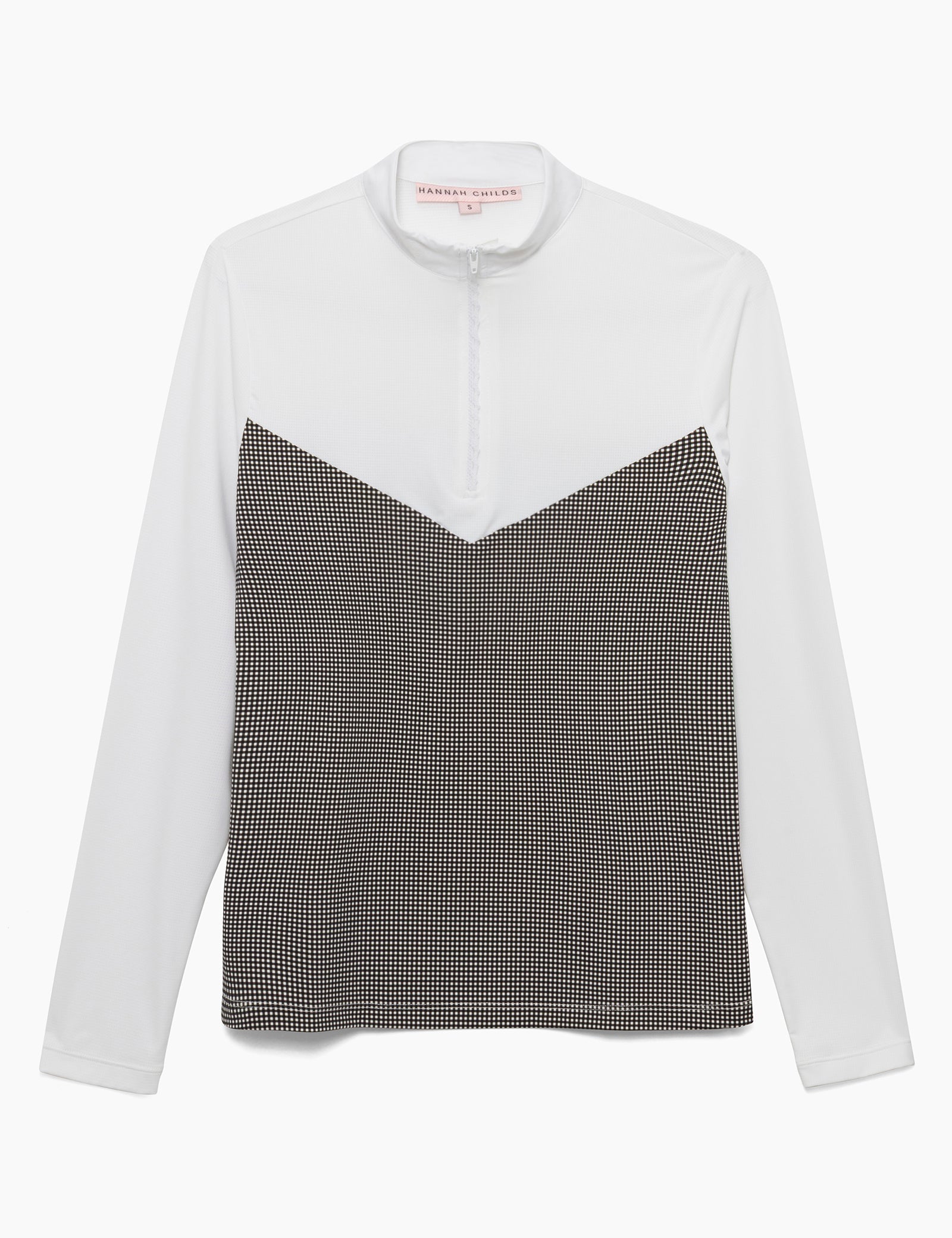 Hannah Childs Clarissa Mesh Long Sleeve Zip Top
