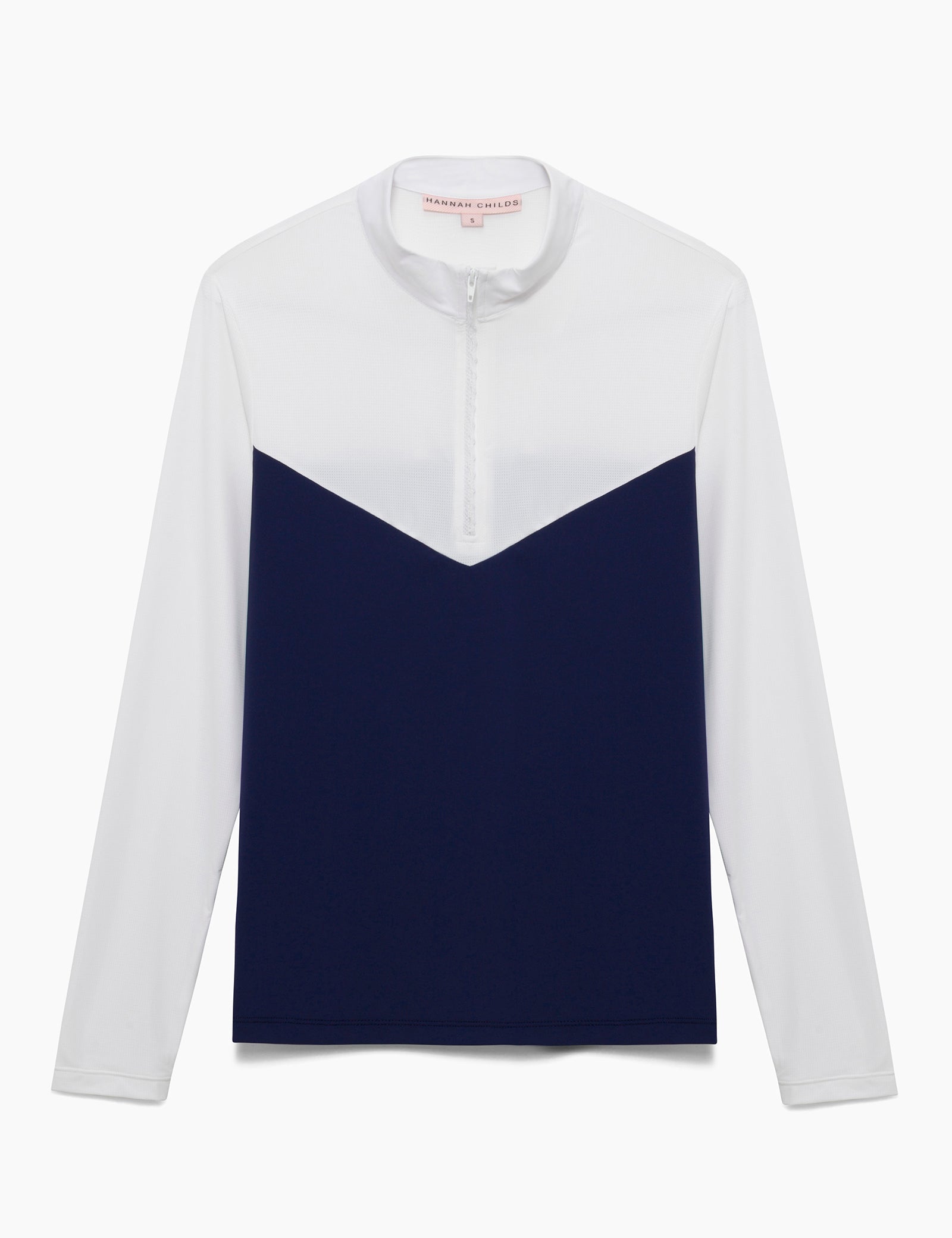 Hannah Childs Clarissa Mesh Long Sleeve Zip Top