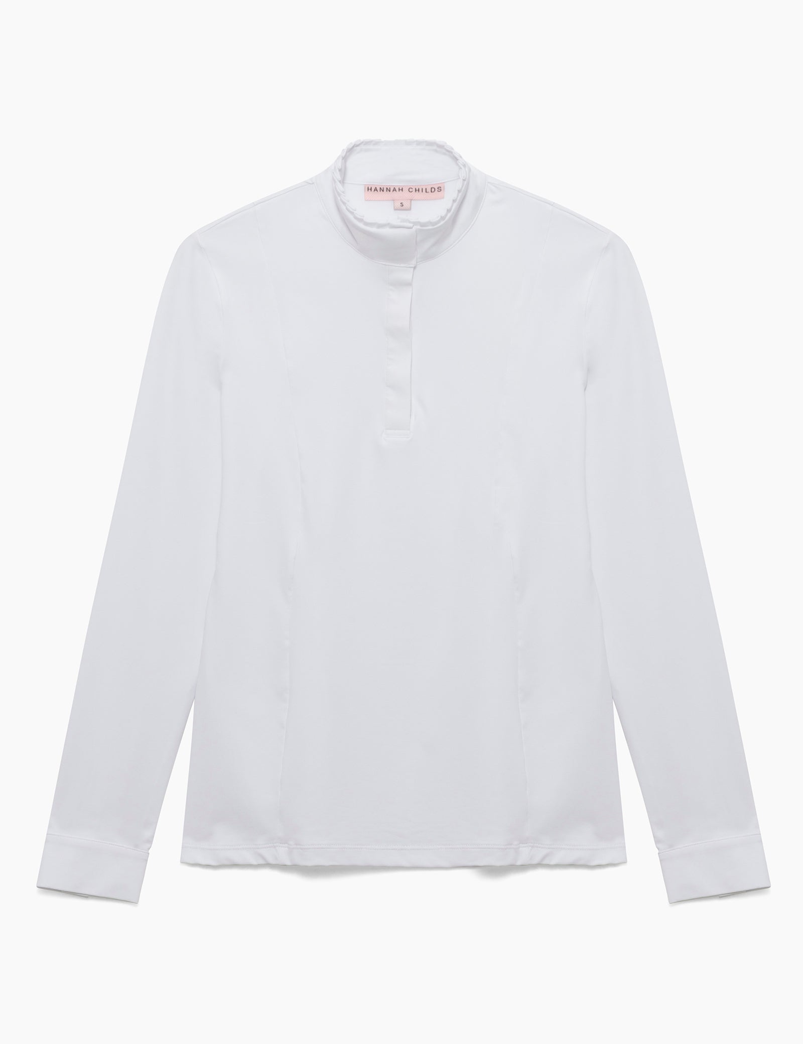 Hannah Childs Shelby Ruffle Long Sleeve Show Shirt