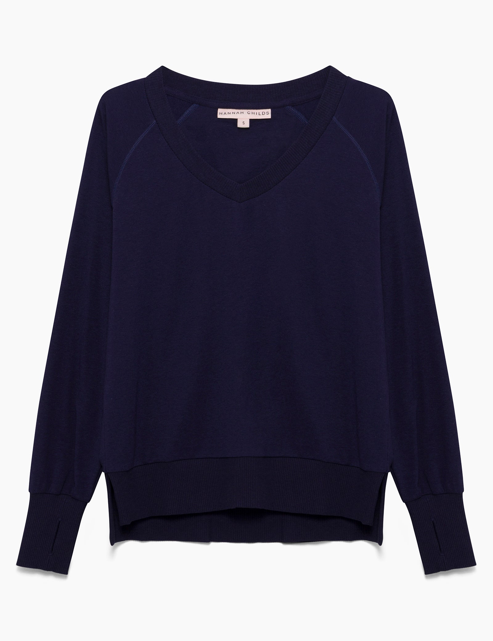 Hannah Childs Asher Bamboo V Neck Sweatshirt