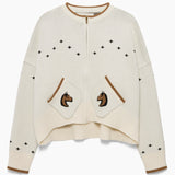 Hannah Childs Libby Zip Cardigan