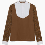 Hannah Childs Luna Lace Long Sleeve Show Shirt