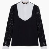 Hannah Childs Luna Lace Long Sleeve Show Shirt