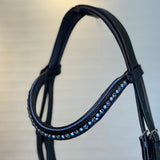 Halter Ego The Bluebell - Navy Patent Leather Snaffle Bridle