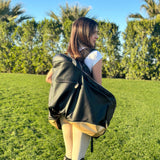 Durousset L'étalon Leather Saddle Backpack - Black