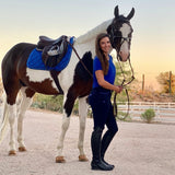 Halter Ego Luxe Jump Saddle Pad - Royal Blue
