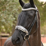 The Marie Antoinette Black Leather Snaffle Bridle