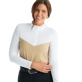 Hannah Childs Clarissa Mesh Long Sleeve Zip Top